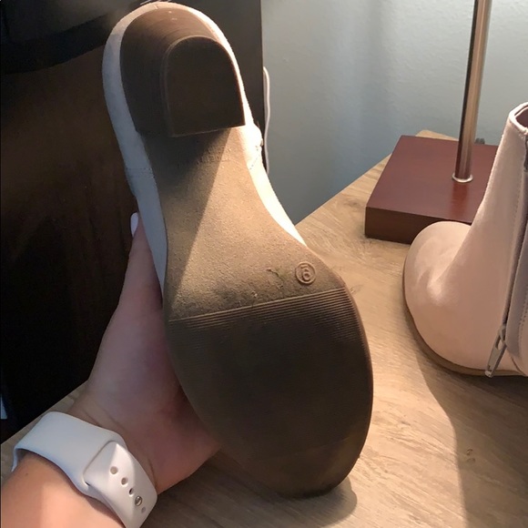 Cream Ankle Boots - Picture 6 of 6